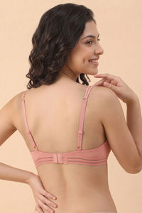Zivame Padded Regular Wired Medium Coverage Tshirt Bra - Rose Tan — thumbnail 2